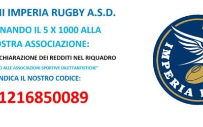 Perché il 5×1000 della Dichiarazione dei Redditi all’Imperia Rugby